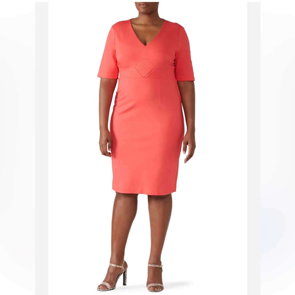 Trina Turk coral Ashton dress EUC Sz 16